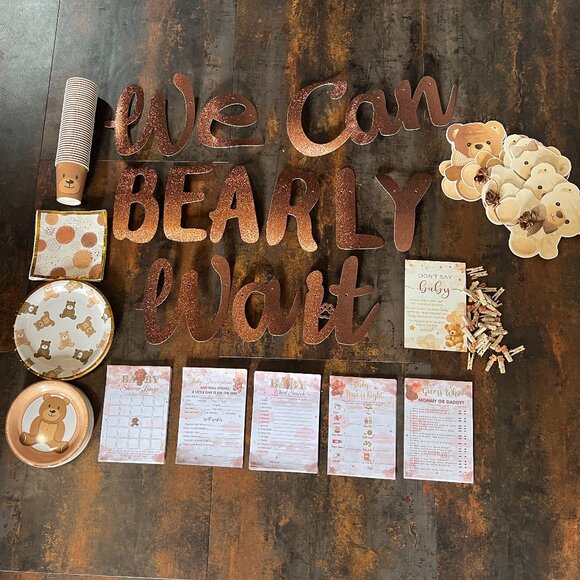 “We Can Bearly Wait" Unisex Baby Shower Package - Picture 13 of 13